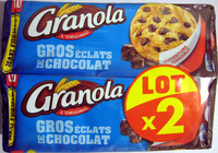 Cookies Gros éclats de chocolat (lot de 2 x 276 g) Maxiformat Granola