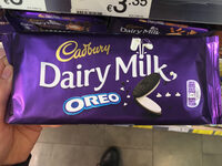 Dairy milk chocolate bar oreo