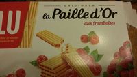 La Paille d'Or - Gaufrettes fourrées à la framboise