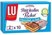 Ptit ecolier 2x250g pocket lait