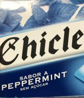 Chiclets SABOR A PEPPERMINT SEM AÇÚCAR 12 PASTILHA