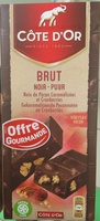 Brut Noir Noix de Pécan Caramélisées et Cranberries