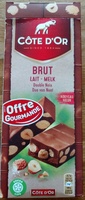 Chocolat brut lait double noix