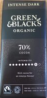 Organic 70% Dark Chocolate Bar