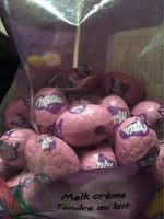 Bonbons œufs chocolat tendre lait