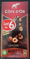 Chocolat noir noisettes entières