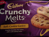 Cadbury Crunchy Melts Soft Cookie Centre 156G