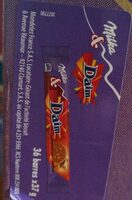 Barre de chocolat Milka & Daim