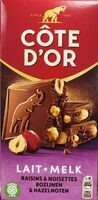 Lait raisins noisettes
