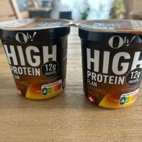High protein flan caramel