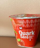 Quark dessert with strawberries