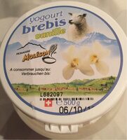Yogourt brebis vanille