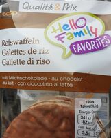 Galettes de riz au chocolat au lait