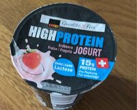 High protein fraise jogurt