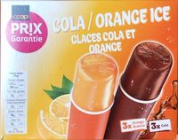Glaces cola et orange