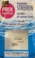 Lamelles décongelée de filet de saumon