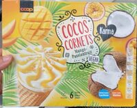 Cocos cornets mango-passion fruit