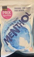 Chewing gum menthol