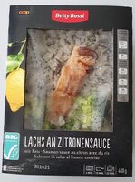 Saumon sauce au citron avec du riz