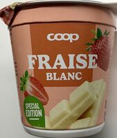 Yogourt fraise chocolat blanc