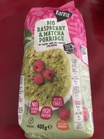 Bio raspberry & matcha porridge