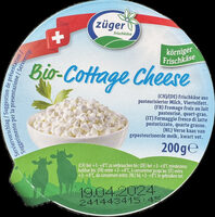 Bio-Cottage Cheese Frischkäse aus pasteurisierter Milch, Viertelfettstufe