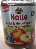 Pomme et myrtilles