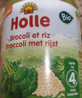 Holle Petit Pot Brocolis avec Riz Complet Bio 190 g