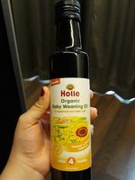 Organic baby weaning oil