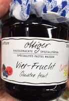 Spécialités faites maison quatre fruit confiture