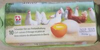Oeuf suisses d'élevage en plein air