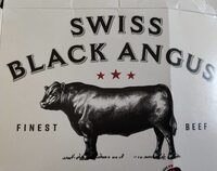 Swiss pure black angus burger