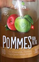 Jus de pommes non filtrées