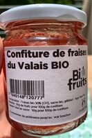 Confiture de fraises du Valais bio