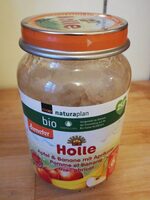 Compote pomme et banane avec abricot