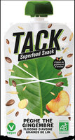 TACK Superfood Snack Pêche Thé Gingembre