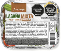 Lasaña Mixta Congelada Frescampo