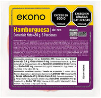 Hamburguesa De Res Ekono