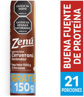 Salchichón Cerveroni Zenú Estándar X1050g Gratis