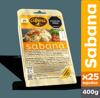 Queso sabana Alpina 25 tajadas x400g