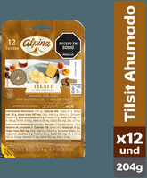 Queso Tilsit Alpina Ahumado 12 Tajadas