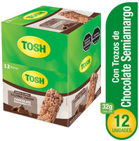 Barra De Cereal Tosh Con Trozos De Chocolate Semiamargo