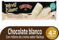 Chocolatina Montblanc Chocolate Blanco Con Relleno