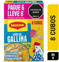 Caldo Maggi Gallina pague 6 lleve 8 x88g