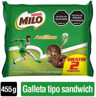 Galletas Milo Relleno Crema X14 Paquetes