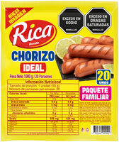 Chorizo Rica Ideal 1000G.