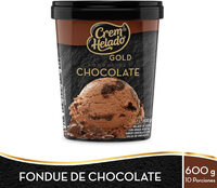 Helado Crem Helado Gold Fondue De Chocolate