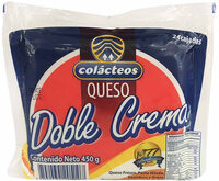 Queso doble crema Colácteos tajado x450g