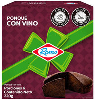 Ponqué Vino Ramo Navidad