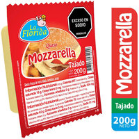 Queso mozzarella La Florida tajado x200g